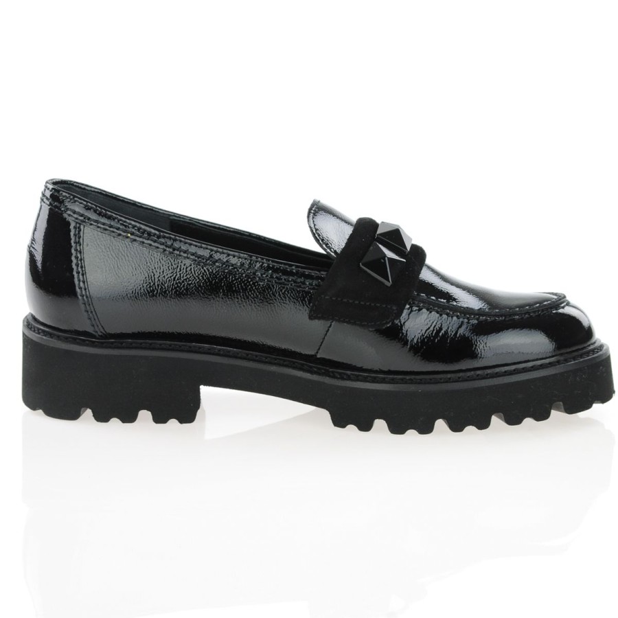 Shop By Style Gabor | Gabor - Slip On Patent Loafers Black - 243.97