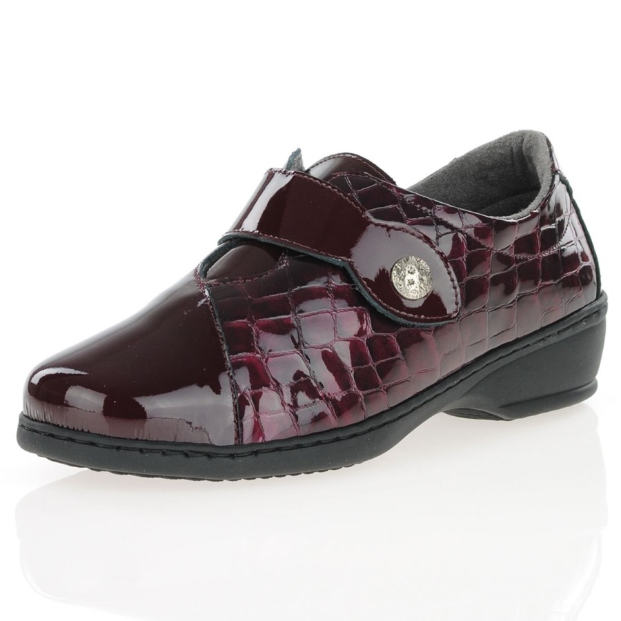 Shop By Style Notton | Notton - Velcro Strap Shoes Burgundy - 1061