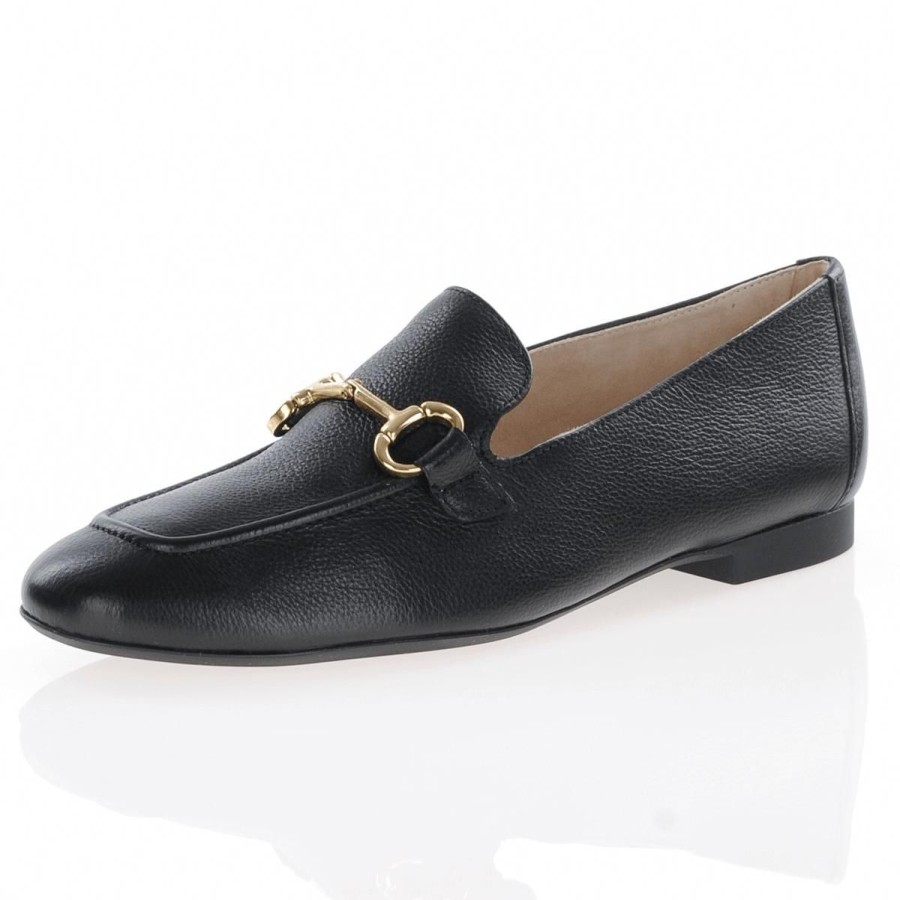 Shop By Style Paul Green | Paul Green - Leather Loafers Black - 2596