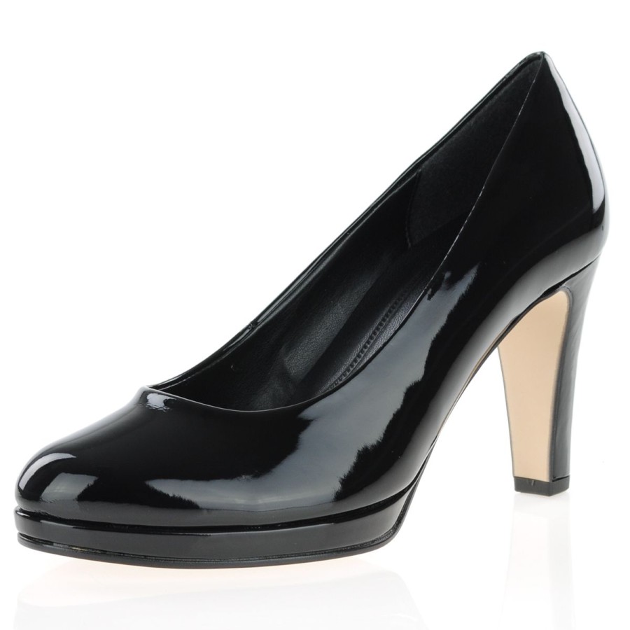 Shop By Style Gabor | Gabor - Splendid Platform Heeled Pumps Black - 270.77