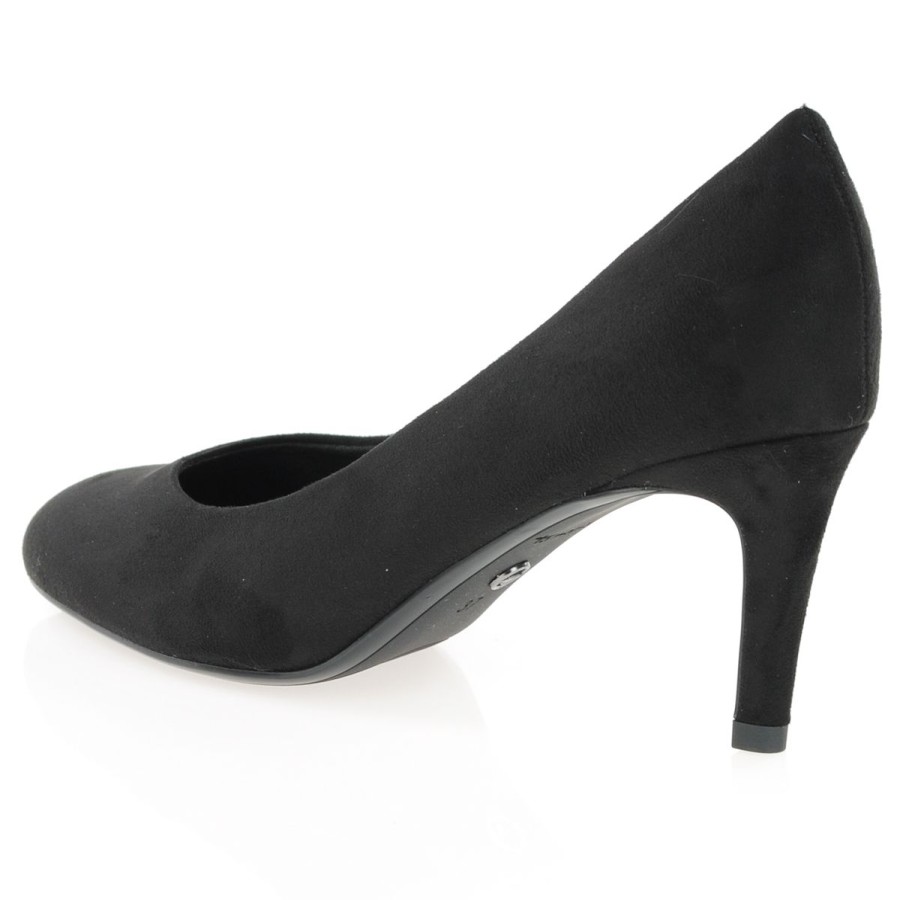 Shop By Style Tamaris | Tamaris - Vegan Heeled Court Shoes Black - 22416