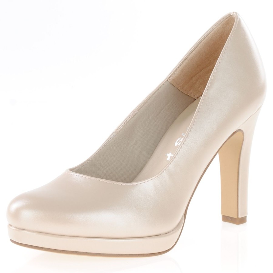 Shop By Style Tamaris | Tamaris - Vegan Heeled Pumps Rose Pearl - 22426