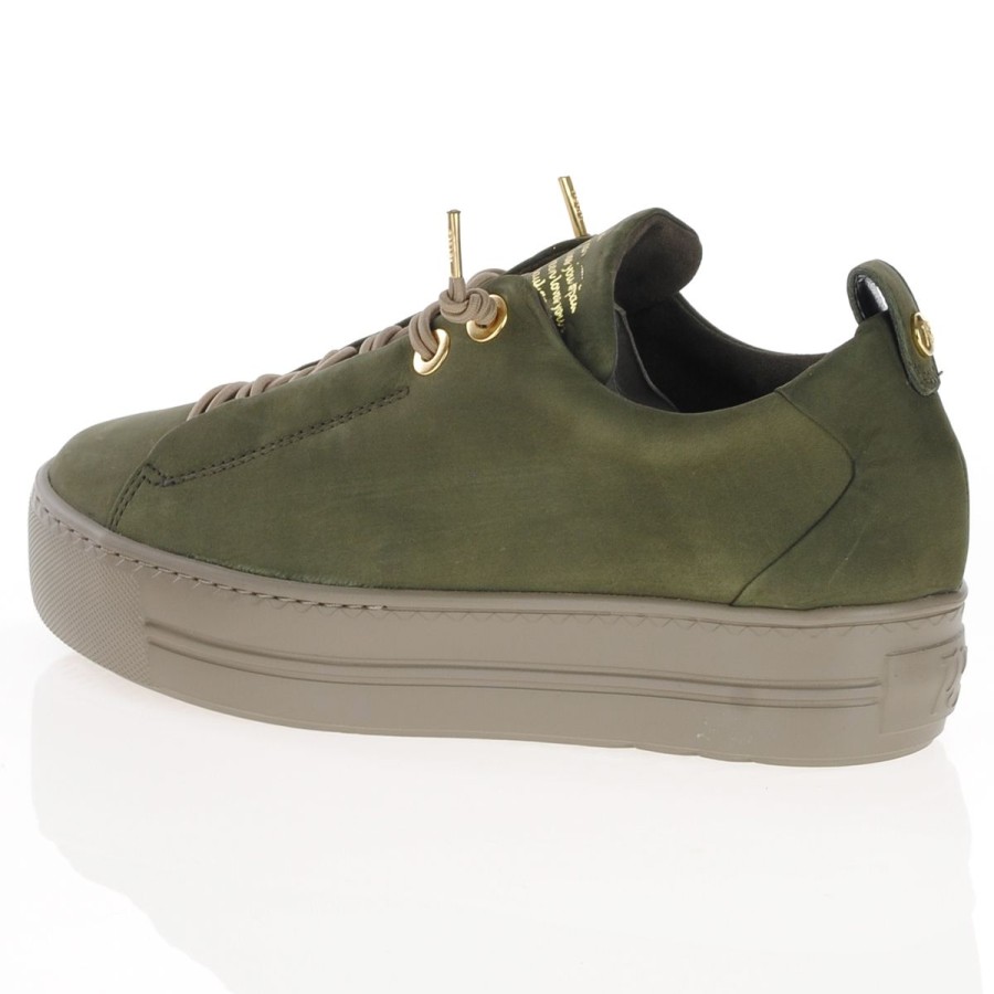 Shop By Style Paul Green | Paul Green - Flatform Trainers Olive - 5017