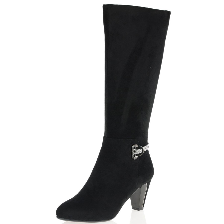 Shop By Style Susst | Susst - Dixie Heeled Long Boots, Black