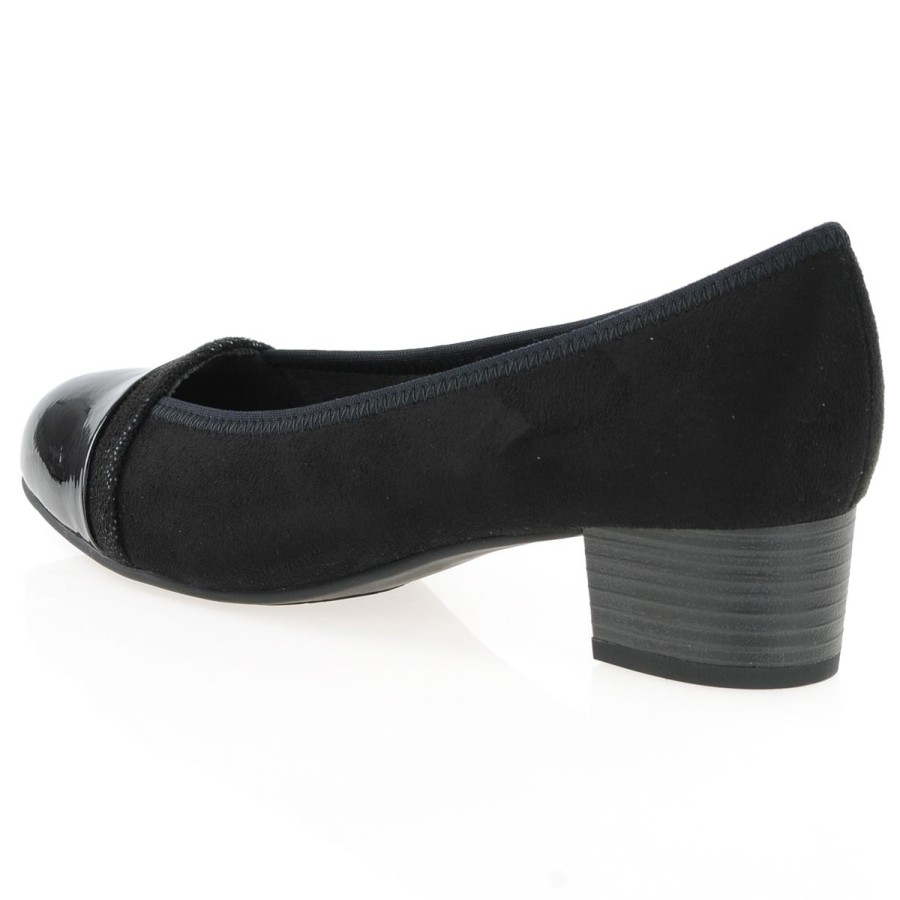 Shop By Style Jana | Jana - Block Heeled Court Shoes Black - 22366