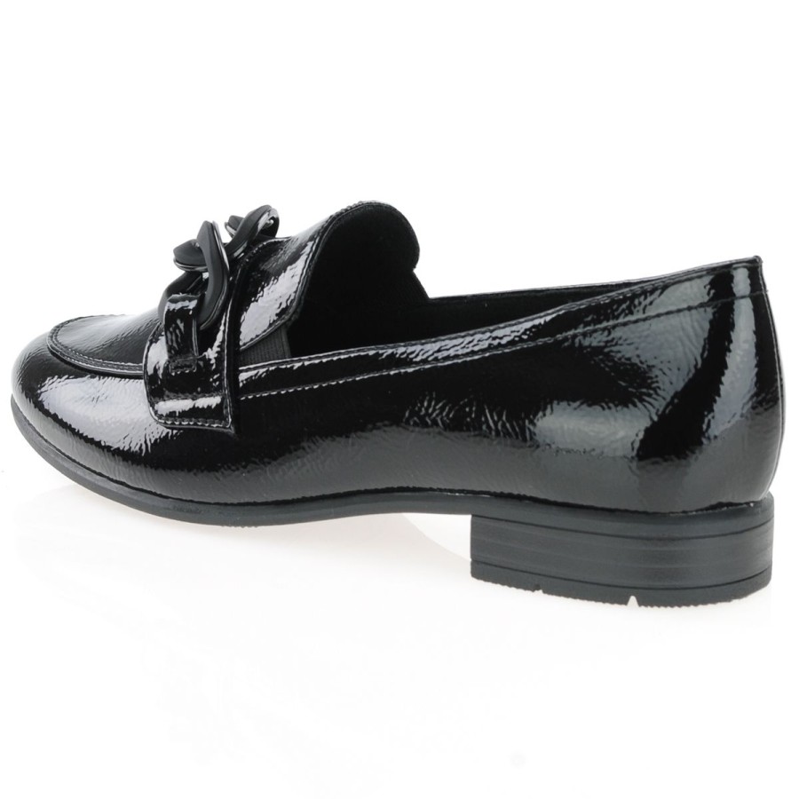 Shop By Style Jana | Jana - Flat Loafers Black Patent - 24260