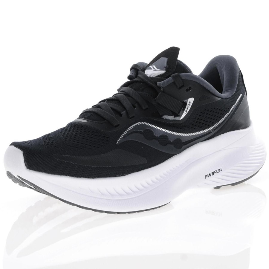 Shop By Style Saucony | Saucony - Guide 15 Mesh Trainer Black - S10684