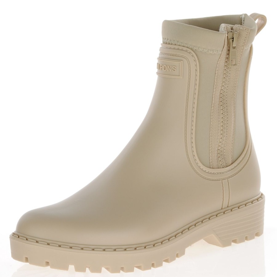 Shop By Style Toni Pons | Toni Pons - Clais Flat Chelsea Boots - Beige